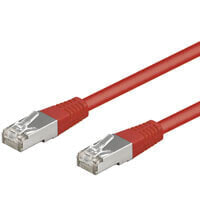 Wentronic CAT 5e Patch Cable - F/UTP - red - 7.5 m - 7 m - Cat5e - F/UTP (FTP) - RJ-45 - RJ-45