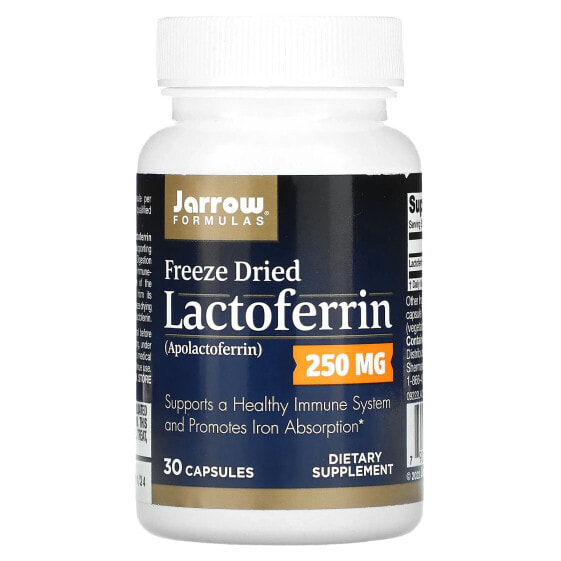 Lactoferrin, Freeze Dried, 250 mg, 30 Capsules