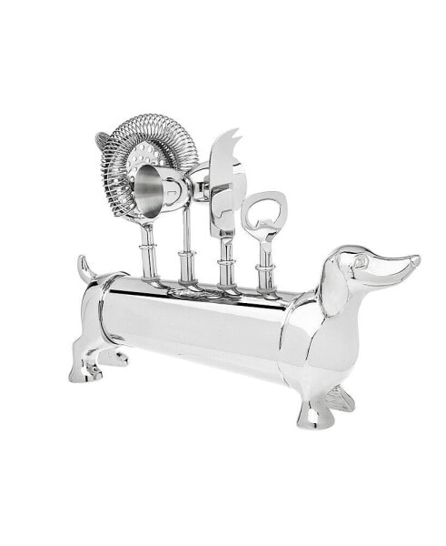 Dachshund 5 Piece Bar Tool Set