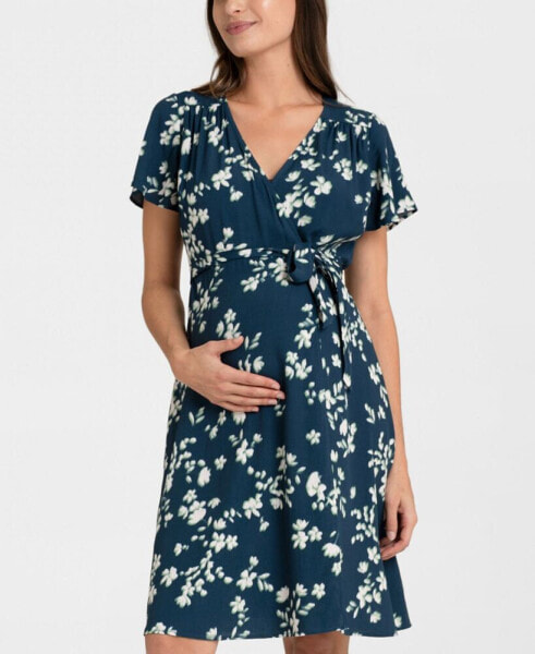 Women's Maternity Wrap Summer Dress