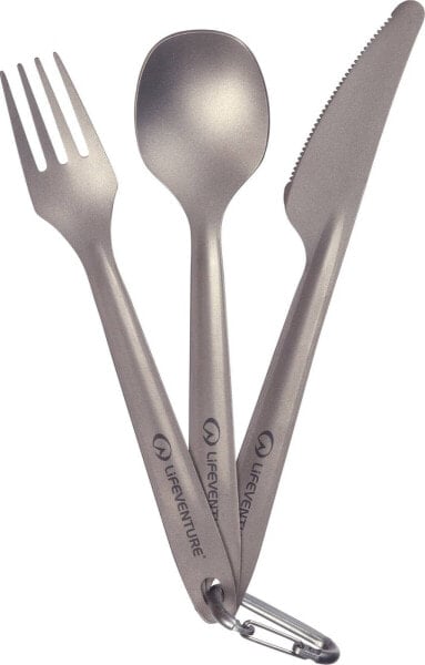 Lifeventure Sztućce turystyczne Lifeventure Superlight Titanium Cutlery Set Uniwersalny