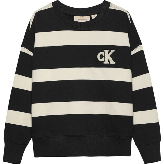 CALVIN KLEIN JEANS Striped Modern Comfort Cn sweater