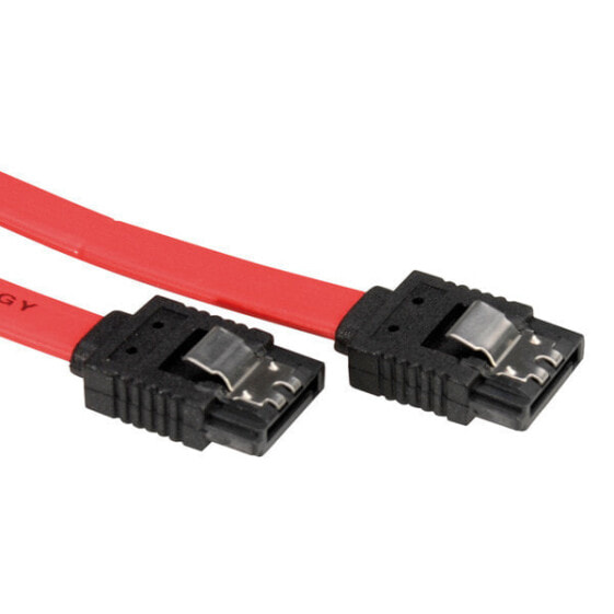 VALUE Internal SATA 6.0 Gbit/s Cable with Latch 0.5 m - 0.5 m - SATA III - Male/Male - Red