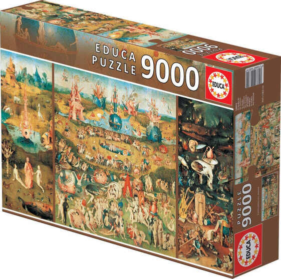 Educa - Garden of Delights, 9000 Piece Puzzle for Adults and Children from 14 Years, Includes Spare Parts Service, While Supplies Last. Hieronymus Bosch (14831)
