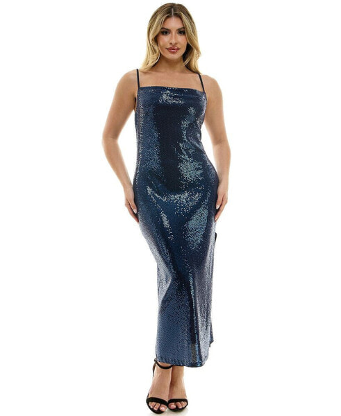 Women's Spaghetti Strap Long Slim Maxi