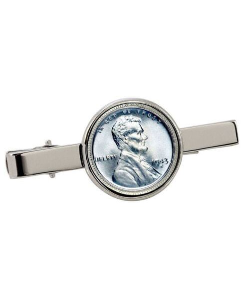 1943 Lincoln Steel Penny Coin Tie Clip