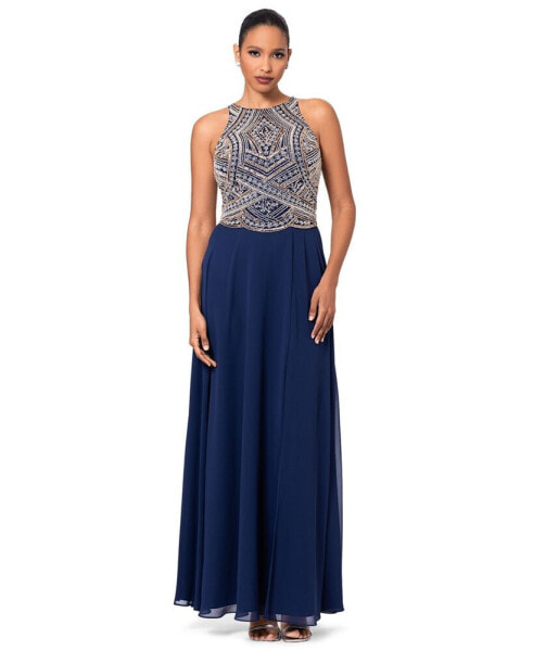 Petite Beaded Gown