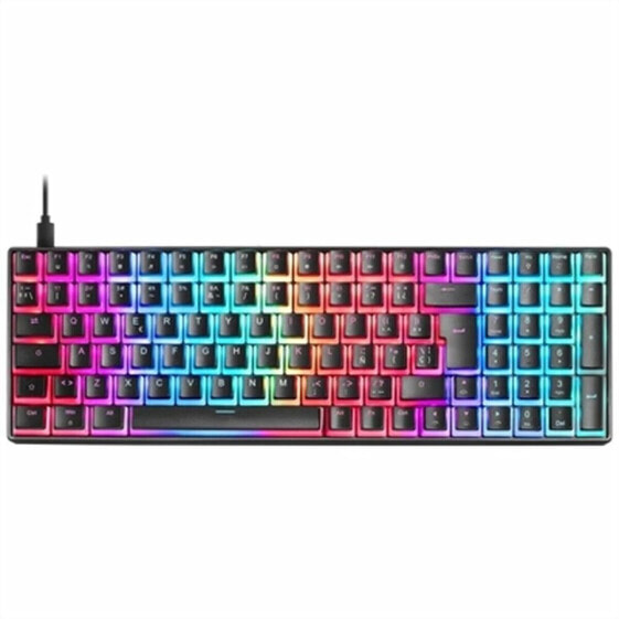 Игровая клавиатура Gaming Mars Gaming MKULTRABRES Испанская Qwerty LED RGB Чёрный