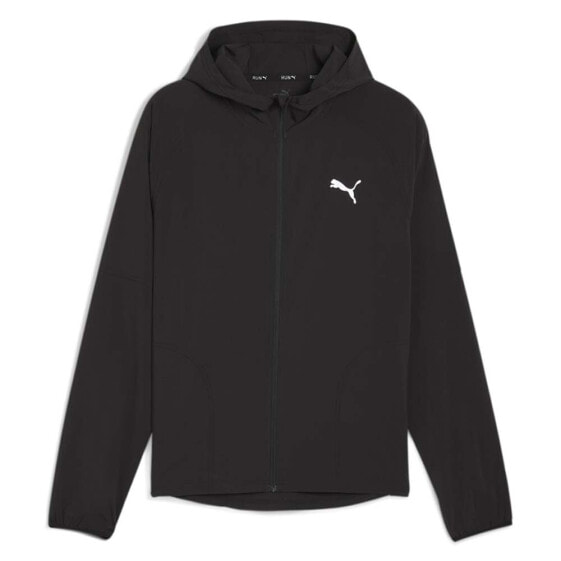 Puma Run Evolve Full Zip Jacket Mens Black Casual Athletic Outerwear 52499301