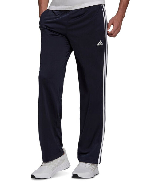 Men's Primegreen Essentials Warm-Up Open Hem 3-Stripes Track Pants