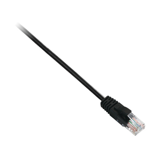 V7 Black Cat6 Unshielded (UTP) Cable RJ45 Male to RJ45 Male 3m 10ft - 3 m - Cat6 - U/UTP (UTP) - RJ-45 - RJ-45