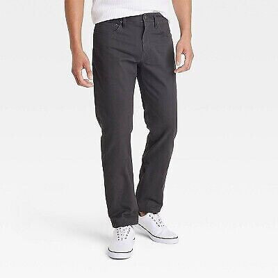 Men's Slim Five Pocket Pants - Goodfellow & Co Dark Gray 36x32