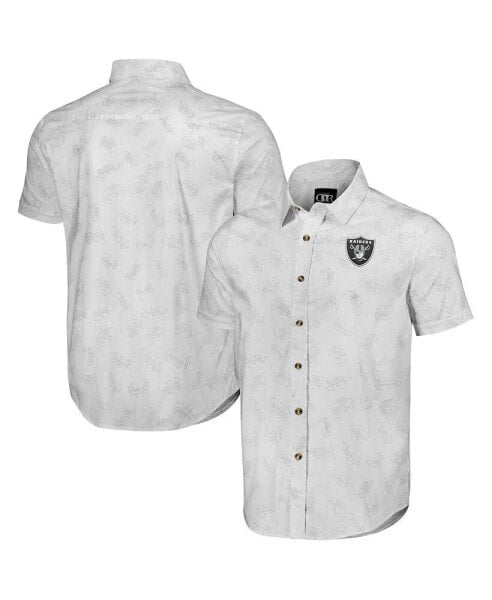 Рубашка мужская Fanatics NFL x Darius Rucker Collection Las Vegas Raiders в клетку, с коротким рукавом
