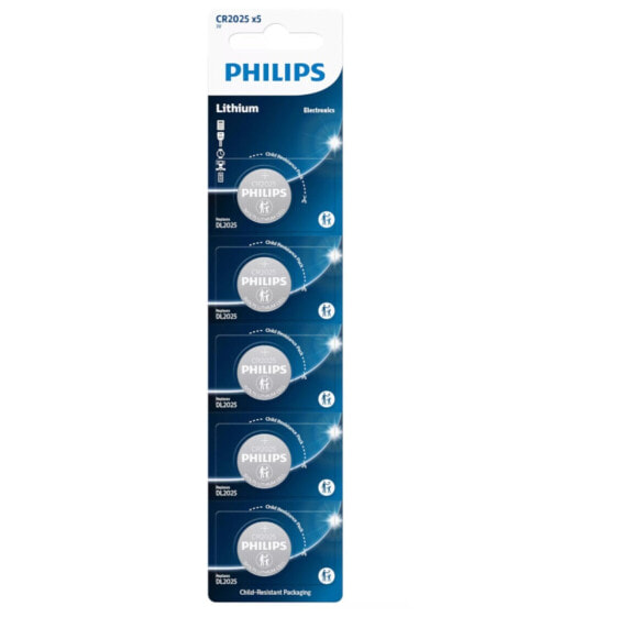 Литиевая батарейка таблеточного типа Philips CR2025P5/01B