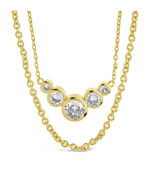 Cubic Zirconia Eileen Layered Necklace