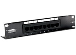 TRENDnet TC-P08C6 - 10/100/1000Base-T(X) - RJ-45 - Cat6 - Black - CE - FCC - 44 mm