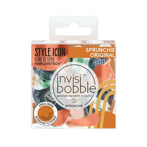 Резинка для волос в клетчатом дизайне invisibobble Sprunchie Fall in Love Channel the Flannel