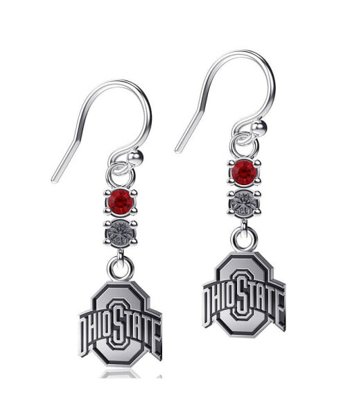 Women's Ohio State Buckeyes Dangle Crystal Earrings