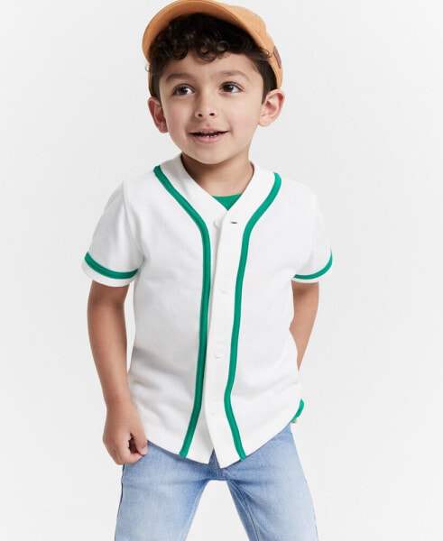 Toddler Boys Cotton Baseball Jersey Shirt, Created for Macy's