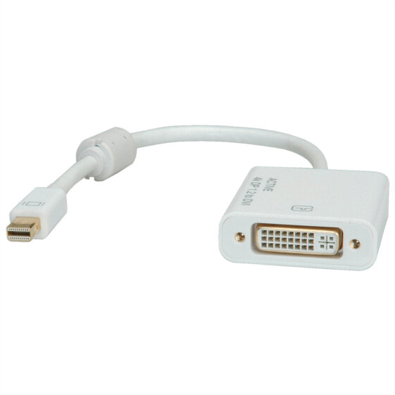 ROLINE 12.03.3137 - 0.1 m - Mini DisplayPort - DVI-D - Male - Female - 3840 x 2160