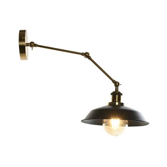 Настенный светильник DKD Home Decor Black Golden Metal Vintage 50 W 220 V 26 x 53 x 23 cm