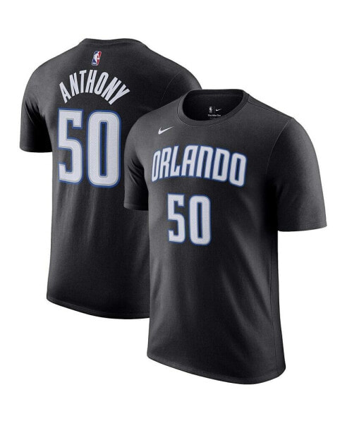 Men's Cole Anthony Black Orlando Magic Icon 2022/23 Name and Number Performance T-shirt