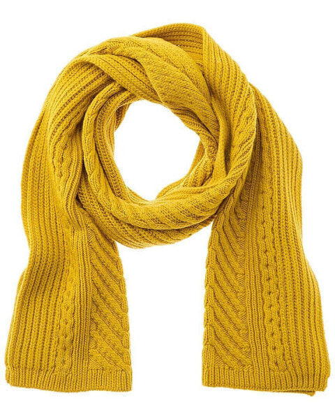 Theory Cellan Wool Scarf Women's Yellow Os