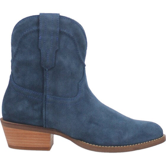 Dingo Tumbleweed Roper Round Toe Booties Womens Blue Casual Boots DI561-415