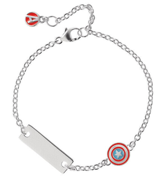 Playful silver bracelet Captain America Marvel BS00085RL-55.CS