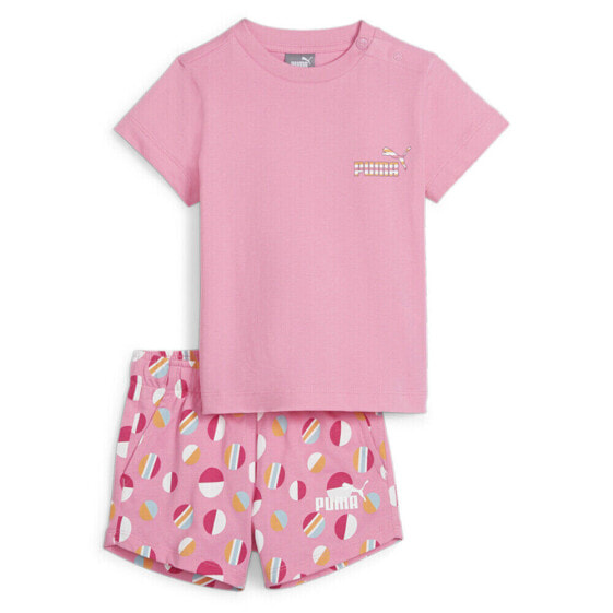 Puma TwoPiece Summer Camp Crew Neck Short Sleeve T-Shirt & Shorts Set Toddler Gi
