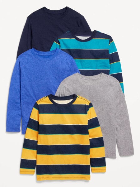 Softest Long-Sleeve T-Shirt 5-Pack for Boys