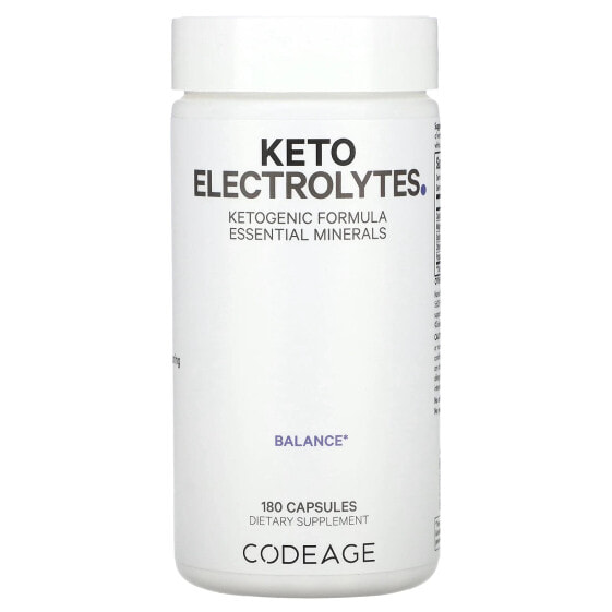 Электролиты для кето диеты CodeAge, капсулы 180 шт.