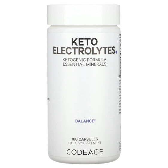 Keto Electrolytes, Ketogenic Formula, 180 Capsules