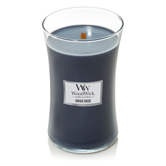 Scented candle vase large Indigo Suede 609.5 g