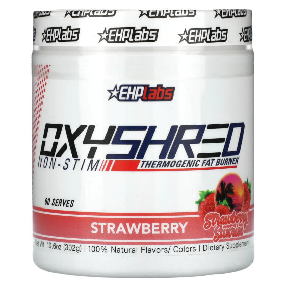 Жиросжигающий препарат EHPlabs OxyShred Non-Stim, Strawberry Sunrise 302 г (10.6 унции)