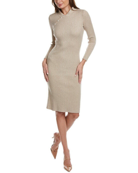 Madison Miles Sweaterdress Women's Beige S/M