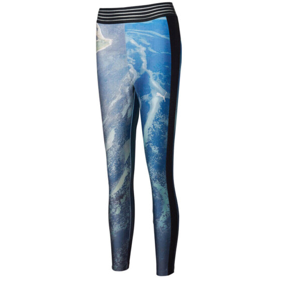 Puma Leggings X Liu Wen Womens Blue Athletic Casual 599008-61