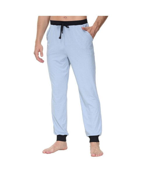 Men's Heat Retaining Contrast Trim Pajama Pants