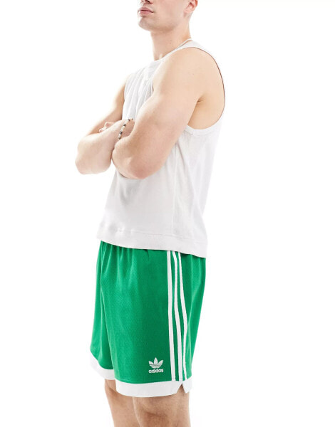 adidas Originals Adicolour shorts in green