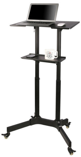 Techly ICA-TB-TPM-1BK - Notebook stand - Black - Metal - 1030 - 1250 mm - 0 - 40° - 620 mm