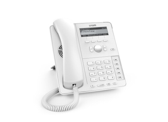 Snom D715 - Analog telephone - Wired & Wireless handset - Speakerphone - 1000 entries - Caller ID - White