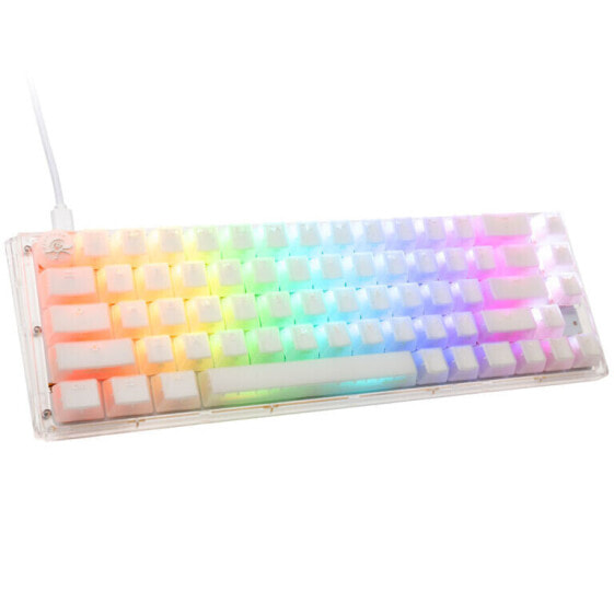 Ducky One 3 Aura White SF Gaming Tastatur, RGB LED - MX-Speed-Silver (US)