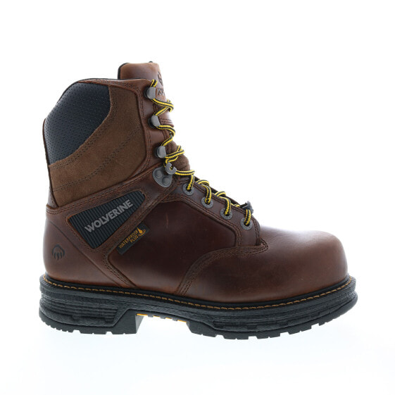 Wolverine Hellcat Ultraspring WP CarbonMax 8" Mens Brown Wide Work Boots