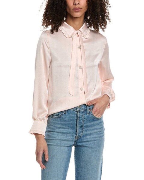 Colette Rose Textured Blouse Women's Pink M