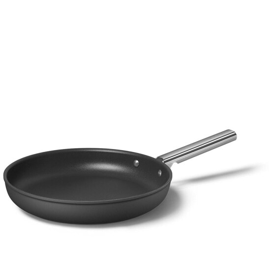 SMEG 30cm Frying Pan Black CKFF3001BLM - Round - All-purpose pan - Black - Stainless steel - PTFE - 250 °C - Aluminium - Stainless steel