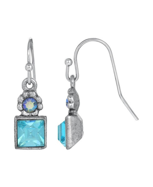 Aquamarine Wire Earrings