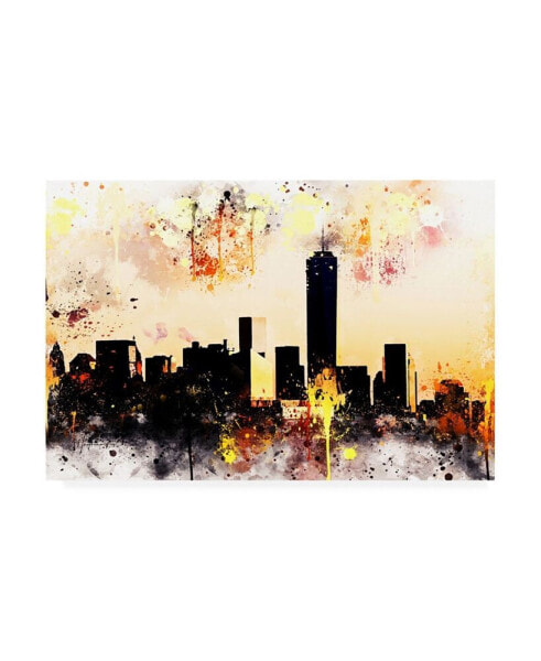 Philippe Hugonnard NYC Watercolor Collection - Shadows and Lights Canvas Art - 15.5" x 21"