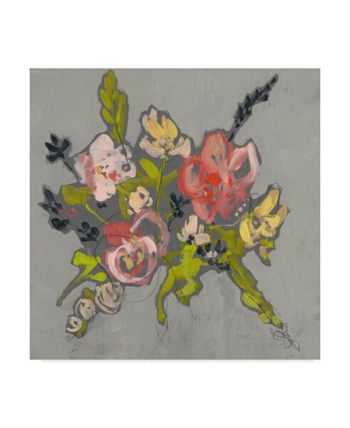 Jennifer Goldberger Blush & Paynes Bouquet II Canvas Art - 27" x 33"