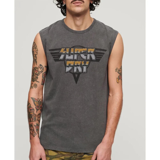 SUPERDRY Rock Graphic Band sleeveless T-shirt