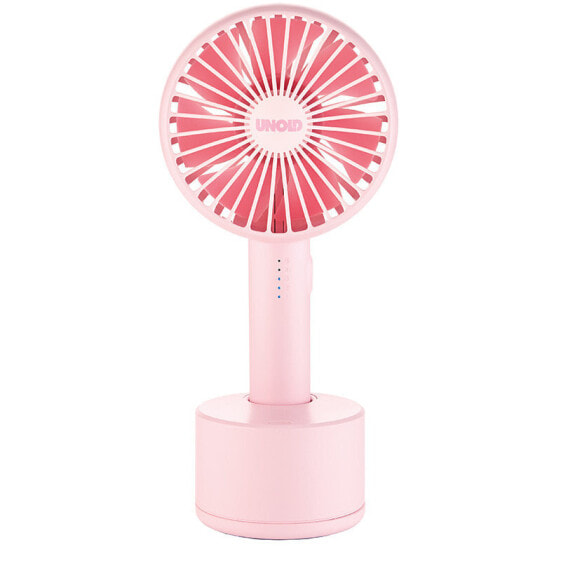 Вентилятор Unold Breezy Swing - Household blade fan - Pink - Table - 120° - Buttons - Battery